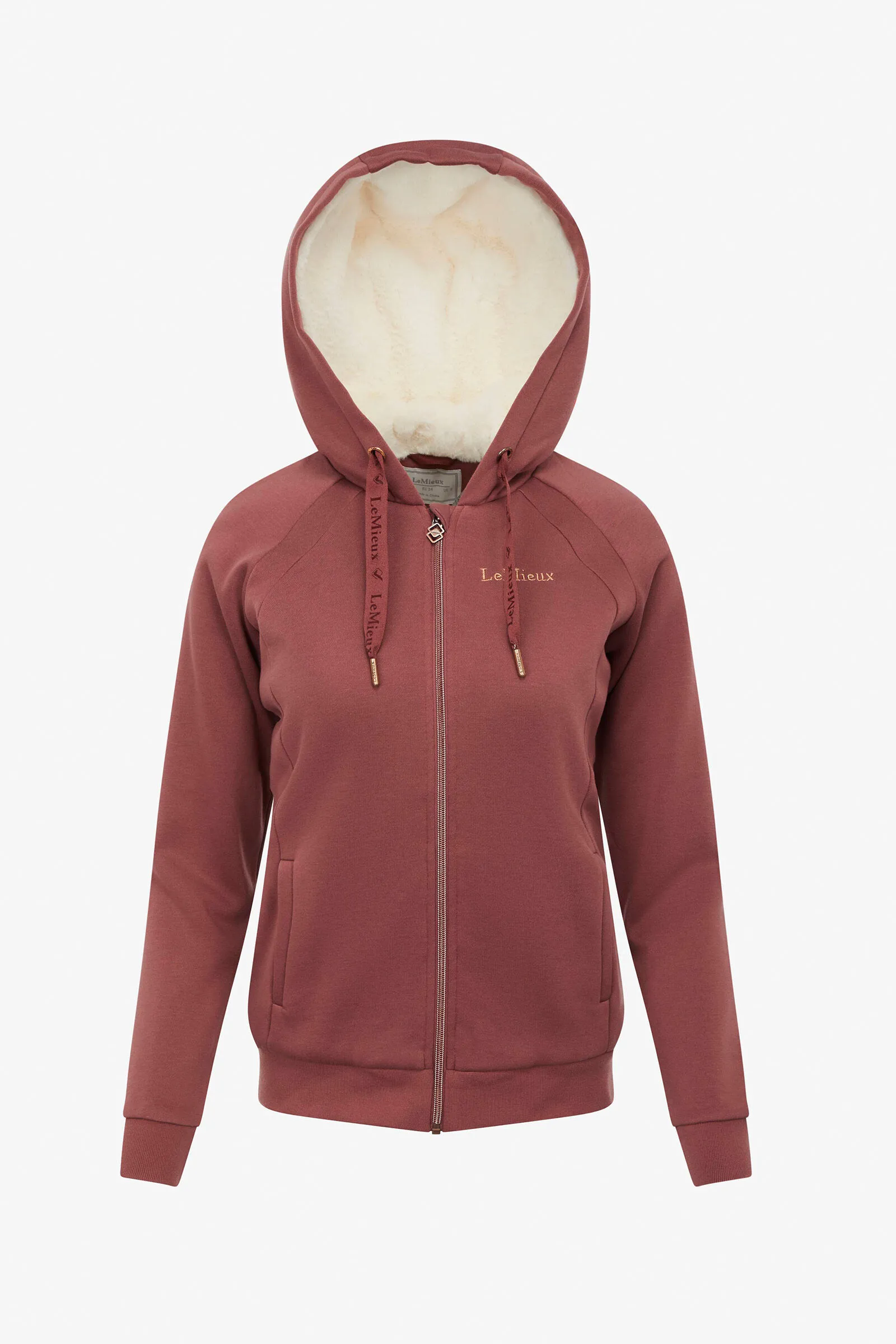 LeMieux Giacca foderata in sherpa e con chiusura zip, da donna