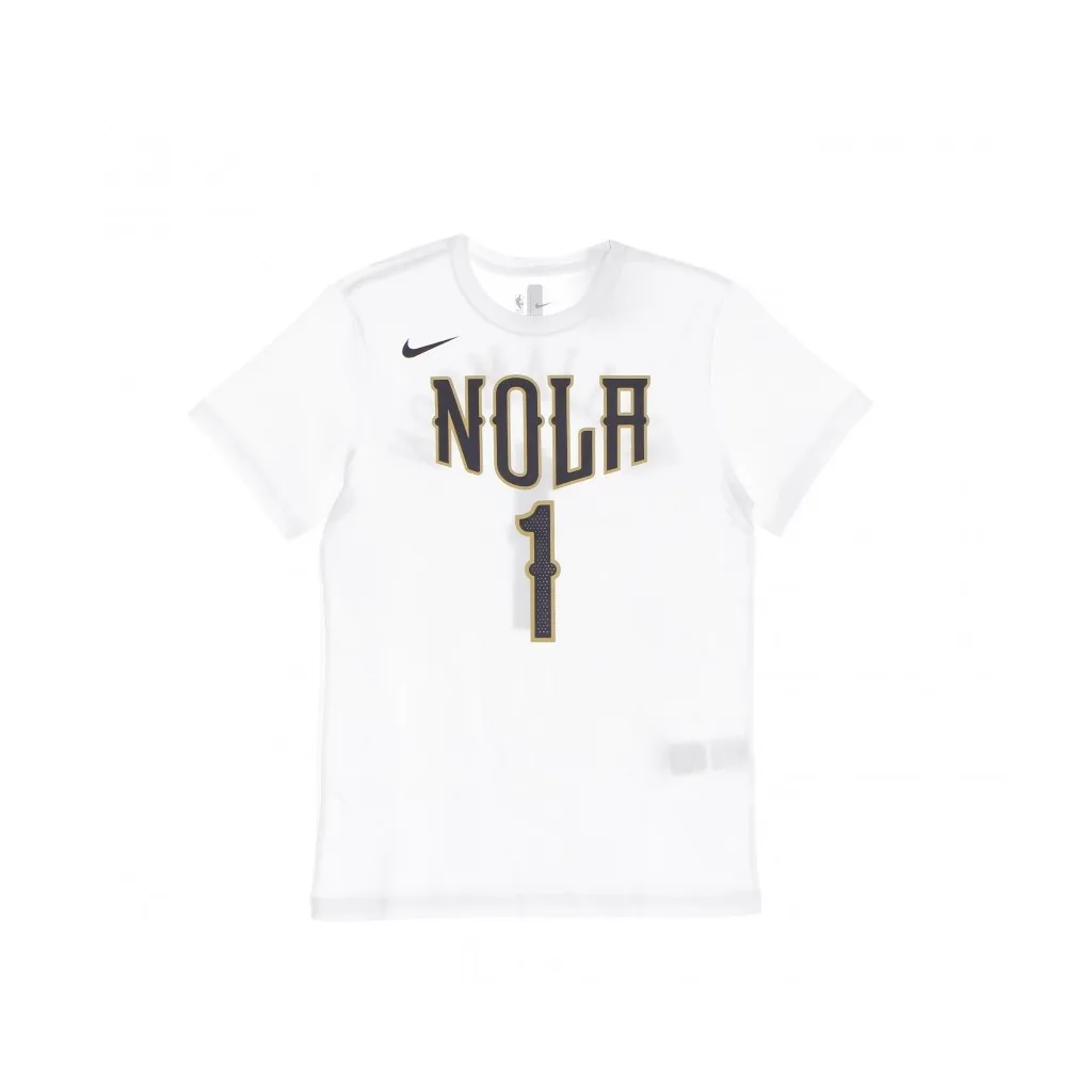 maglietta uomo nba essential tee no 1 zion williamson neopel WHITE